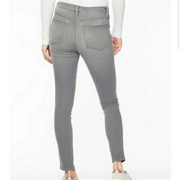 Athleta Grey SCULPTEK Skinny Jeans Tights Grey Wash Movement Size 2P - Picture 6 of 15